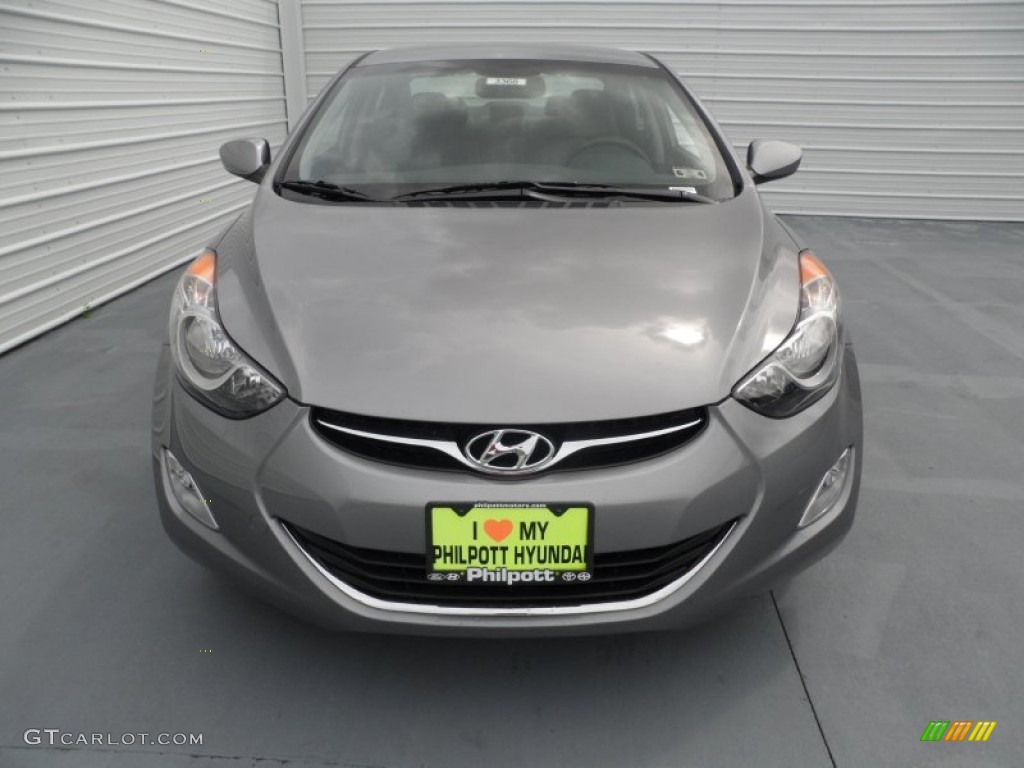 2013 Elantra GLS - Titanium Gray Metallic / Gray photo #7