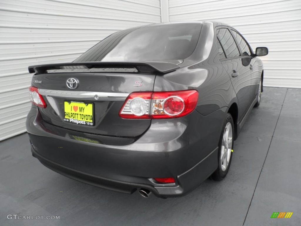 2012 Corolla S - Magnetic Gray Metallic / Dark Charcoal photo #3