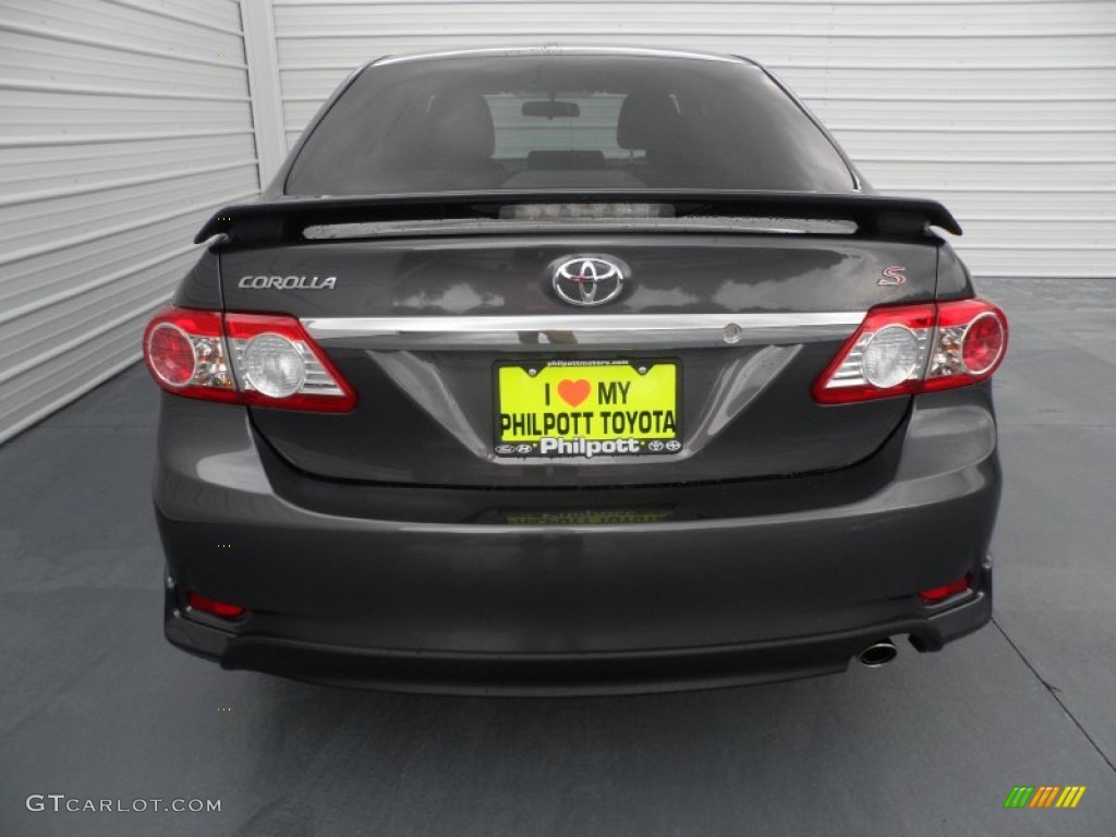2012 Corolla S - Magnetic Gray Metallic / Dark Charcoal photo #4