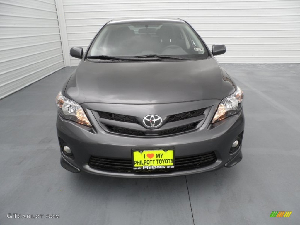 2012 Corolla S - Magnetic Gray Metallic / Dark Charcoal photo #7