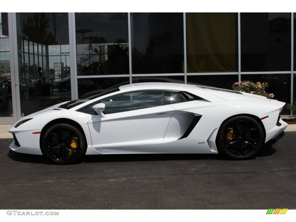 Bianco Isis 2012 Lamborghini Aventador LP 700-4 Exterior Photo #66871787