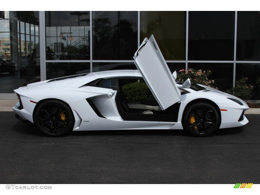 2012 Aventador LP 700-4 - Bianco Isis / Nero Ade photo #45