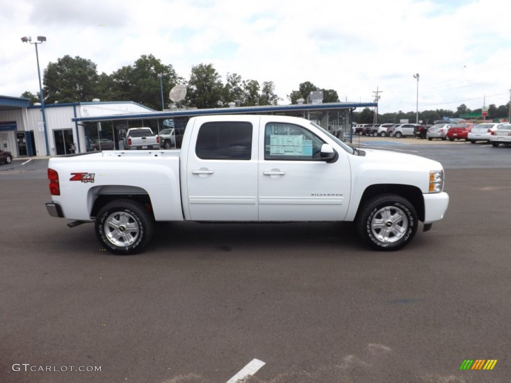 2012 Silverado 1500 LT Crew Cab 4x4 - Summit White / Light Cashmere/Dark Cashmere photo #6