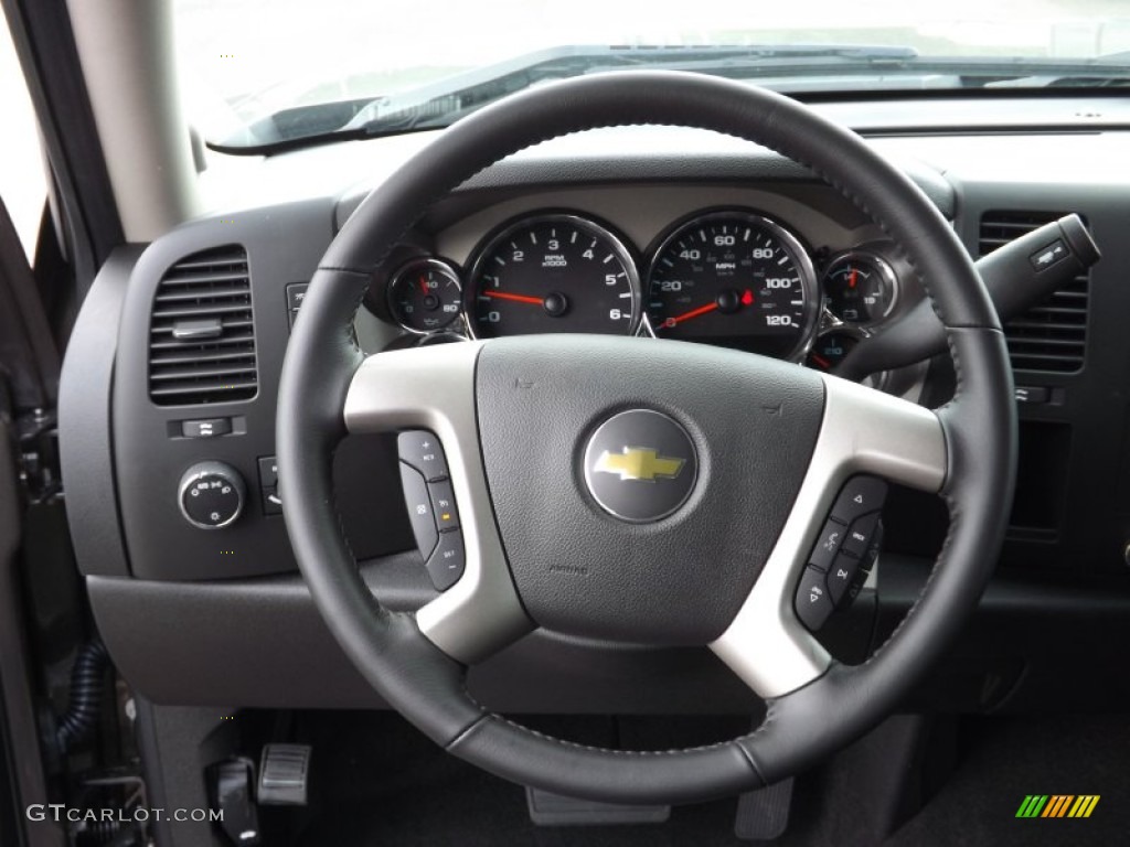 2012 Silverado 1500 LT Crew Cab - Mocha Steel Metallic / Ebony photo #10