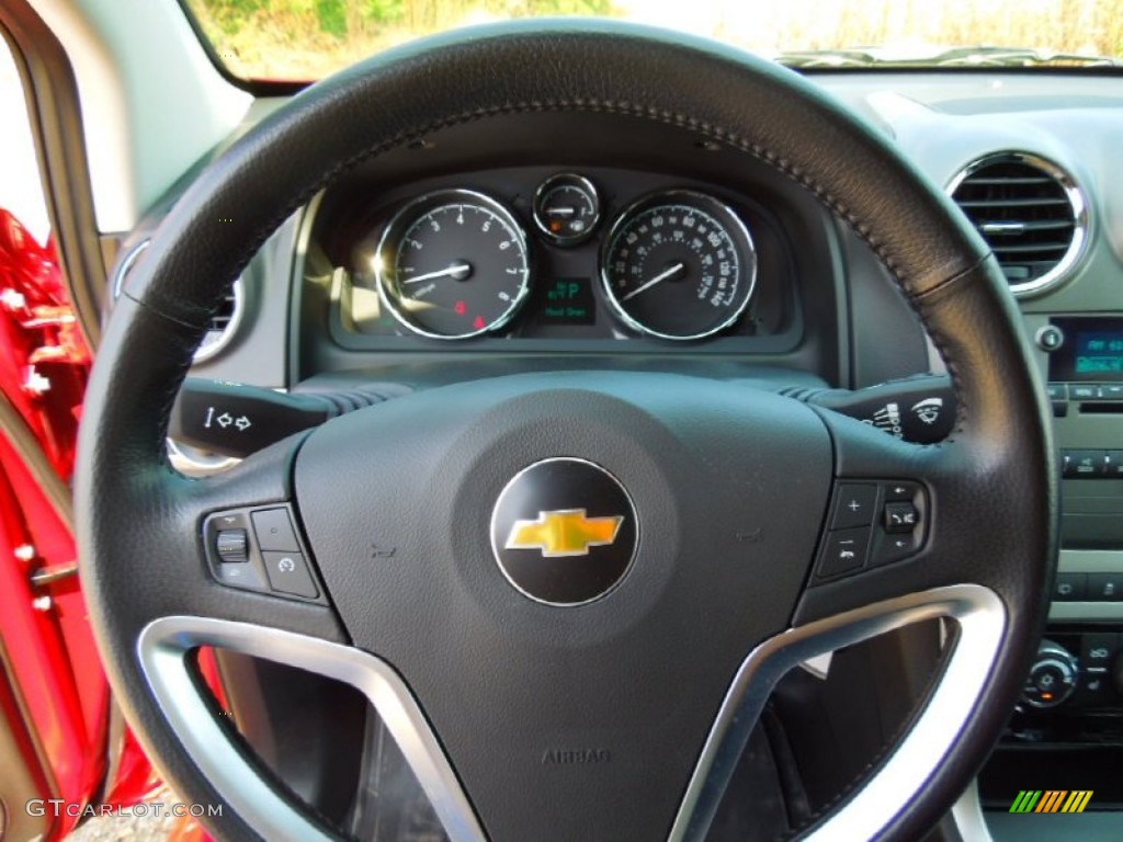 2012 Chevrolet Captiva Sport LT Black Steering Wheel Photo #66876305