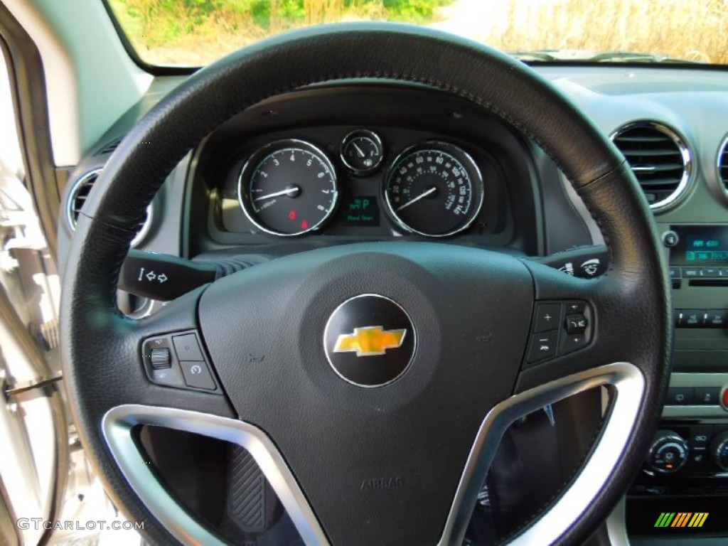 2012 Chevrolet Captiva Sport LT Black Steering Wheel Photo #66876461