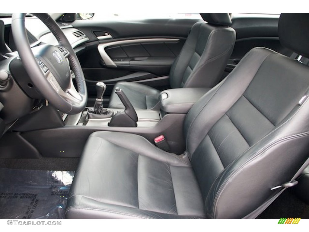 Black Interior 2010 Honda Accord EX-L V6 Coupe Photo #66876566