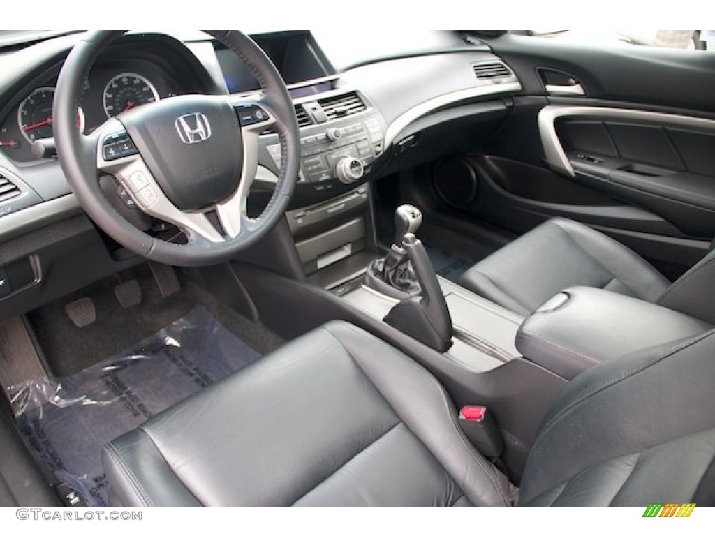 Black Interior 2010 Honda Accord EX-L V6 Coupe Photo #66876611