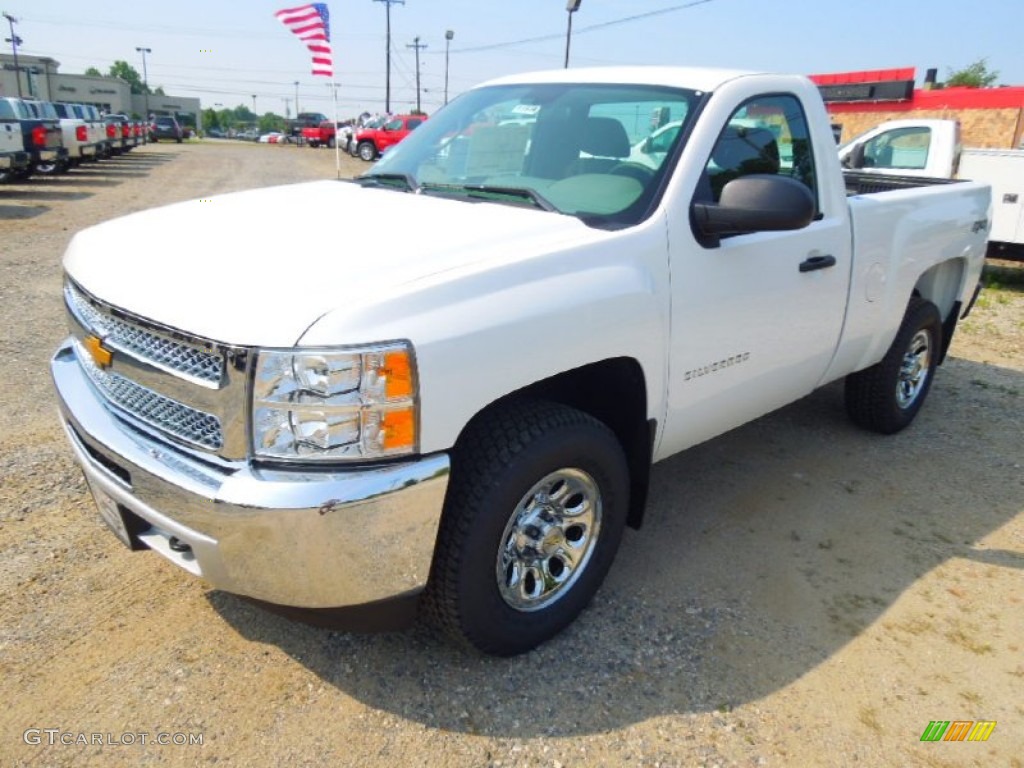 2012 Silverado 1500 LS Regular Cab 4x4 - Summit White / Dark Titanium photo #2