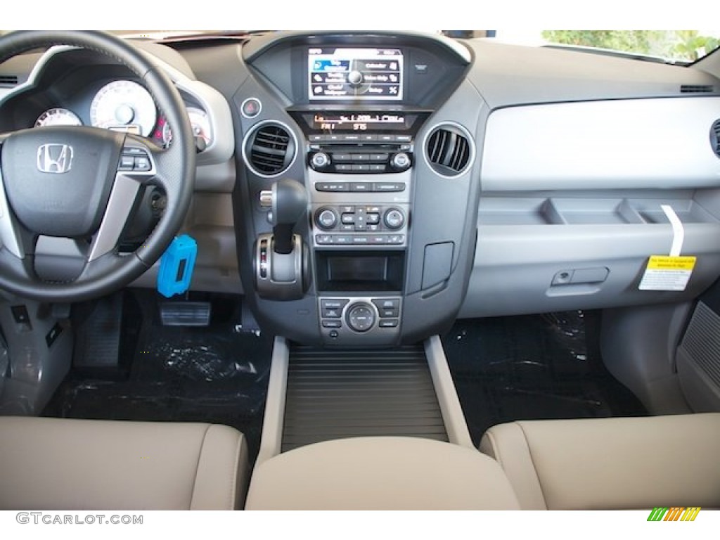 2012 Honda Pilot EX-L Gray Dashboard Photo #66876932
