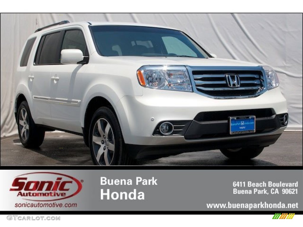 White Diamond Pearl Honda Pilot