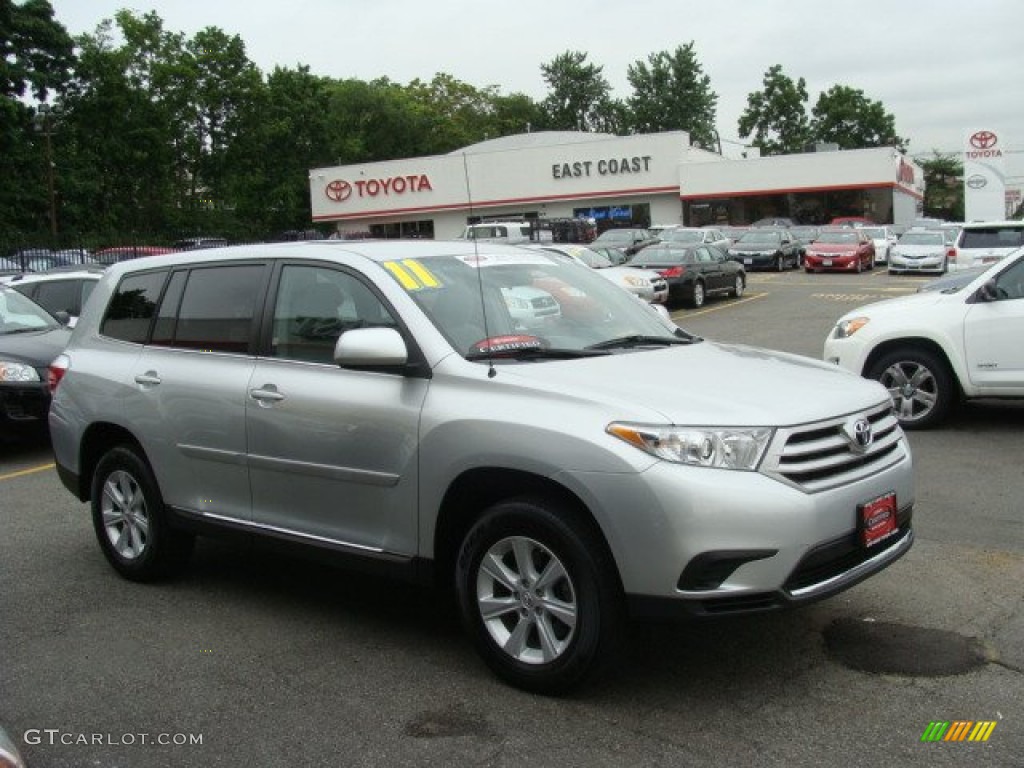 2011 Highlander V6 4WD - Classic Silver Metallic / Ash photo #1