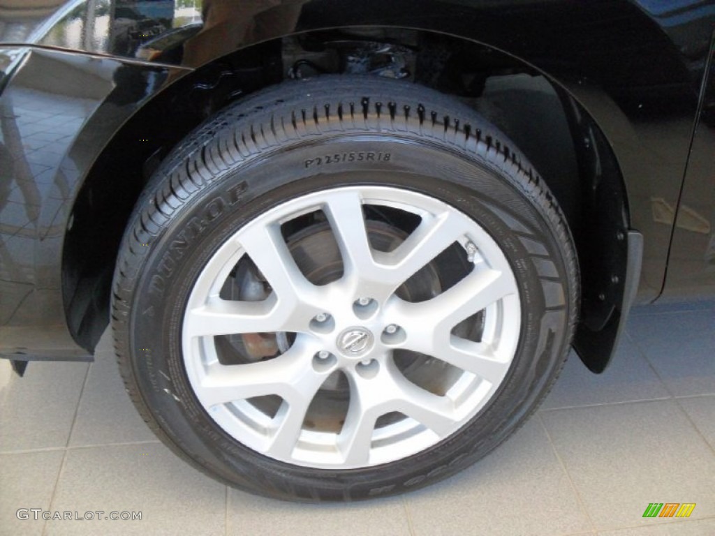 2011 Rogue SL AWD - Wicked Black / Black photo #24