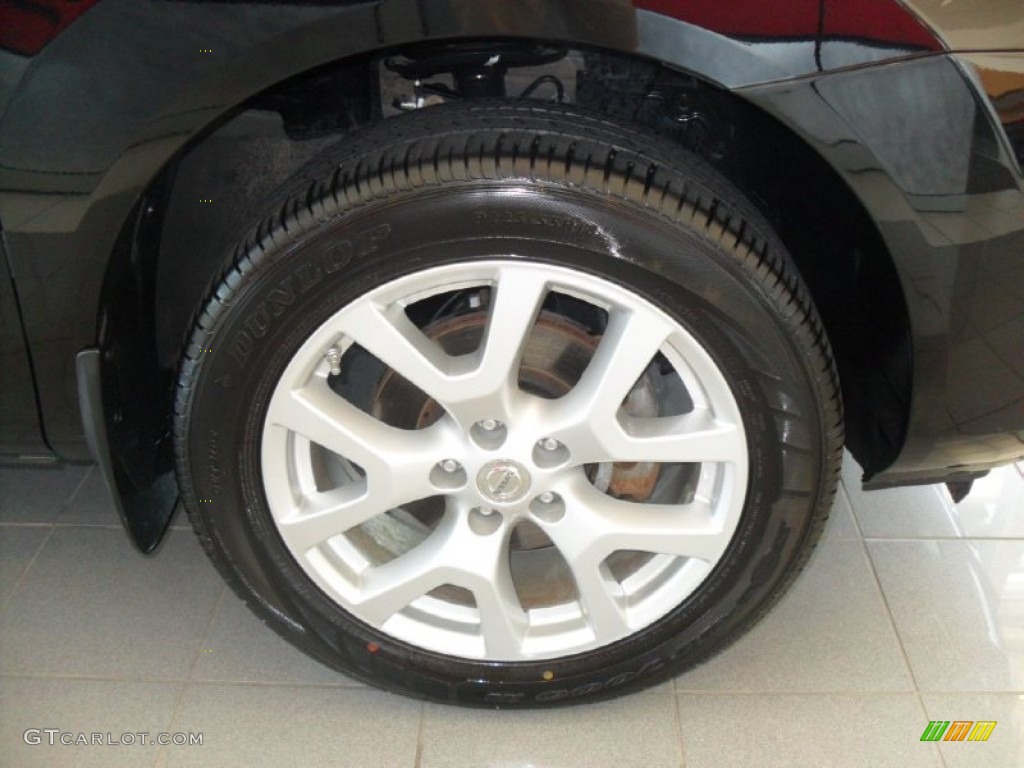 2011 Rogue SL AWD - Wicked Black / Black photo #27