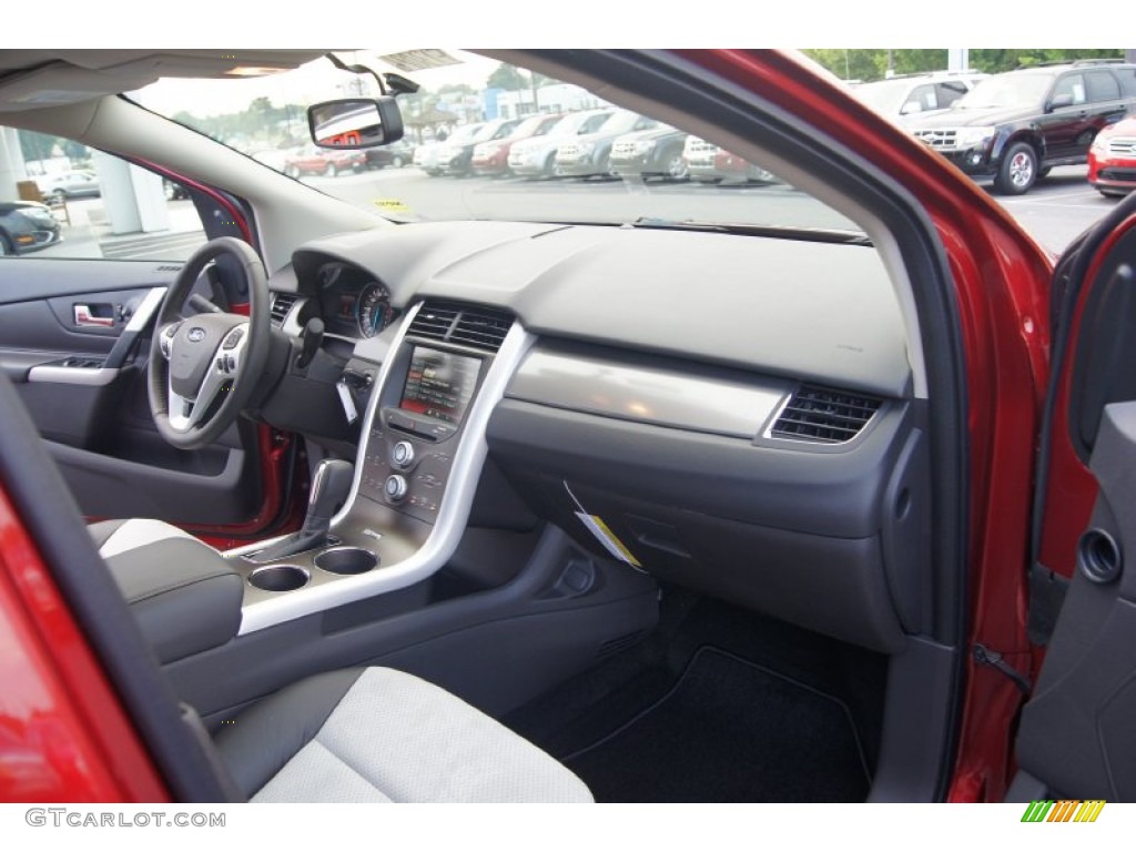2013 Ford Edge SEL SEL Appearance Charcoal Black/Gray Alcantara Dashboard Photo #66879002