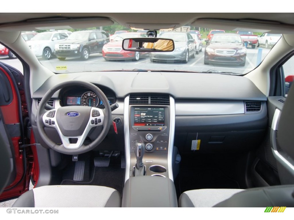 2013 Ford Edge SEL SEL Appearance Charcoal Black/Gray Alcantara Dashboard Photo #66879035
