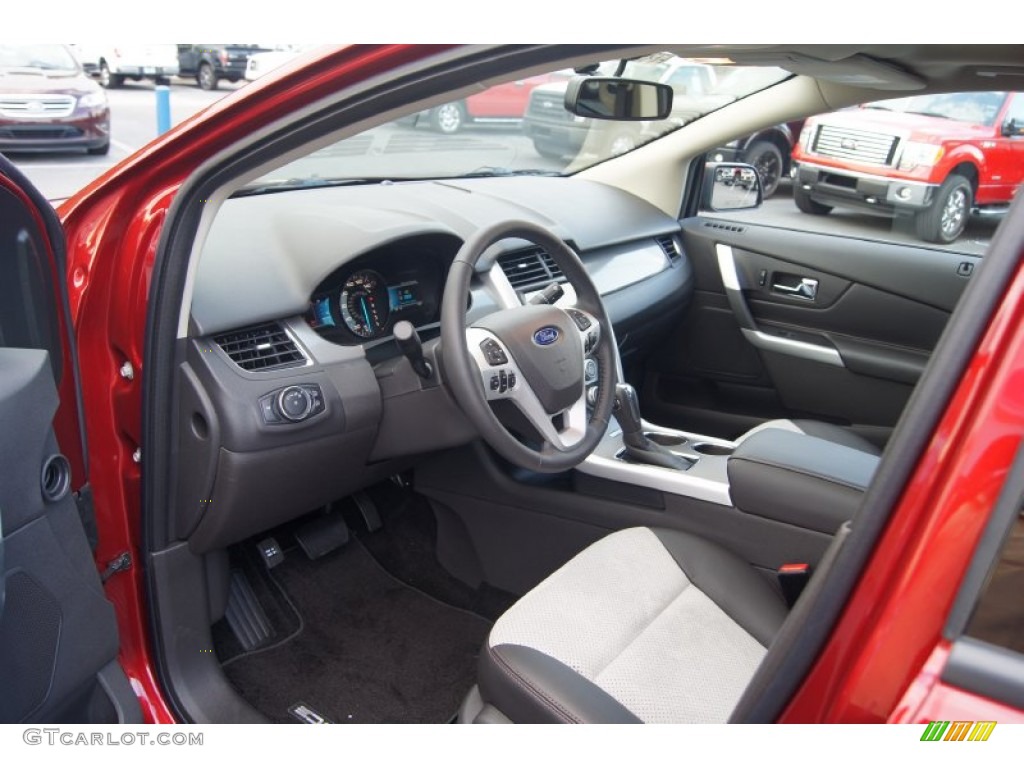 SEL Appearance Charcoal Black/Gray Alcantara Interior 2013 Ford Edge SEL Photo #66879053