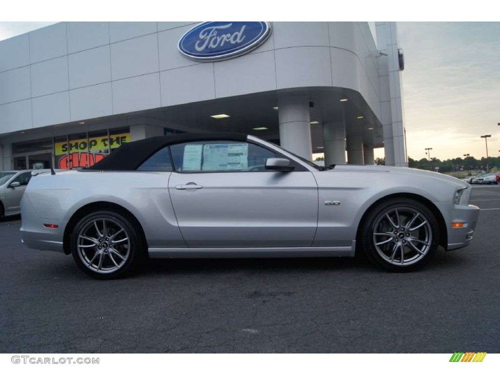 2013 Mustang GT Premium Convertible - Ingot Silver Metallic / Charcoal Black/Cashmere Accent photo #2