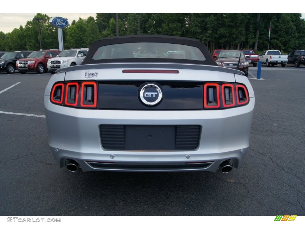 2013 Mustang GT Premium Convertible - Ingot Silver Metallic / Charcoal Black/Cashmere Accent photo #4