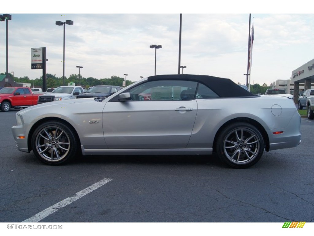 2013 Mustang GT Premium Convertible - Ingot Silver Metallic / Charcoal Black/Cashmere Accent photo #5