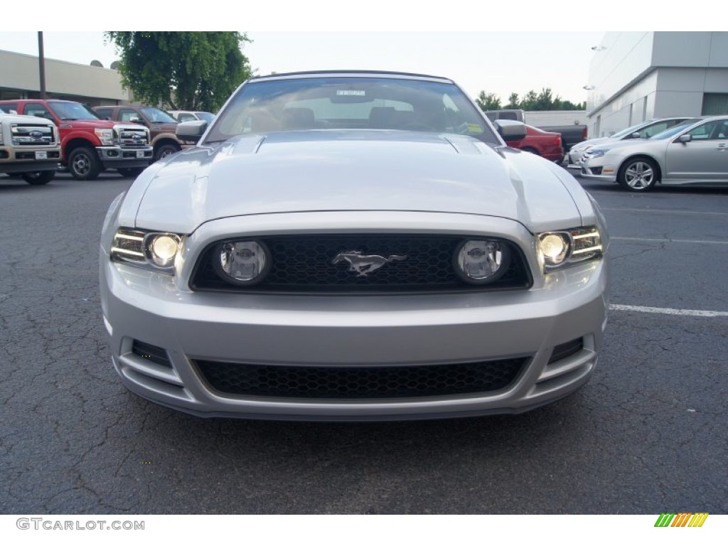 2013 Mustang GT Premium Convertible - Ingot Silver Metallic / Charcoal Black/Cashmere Accent photo #7