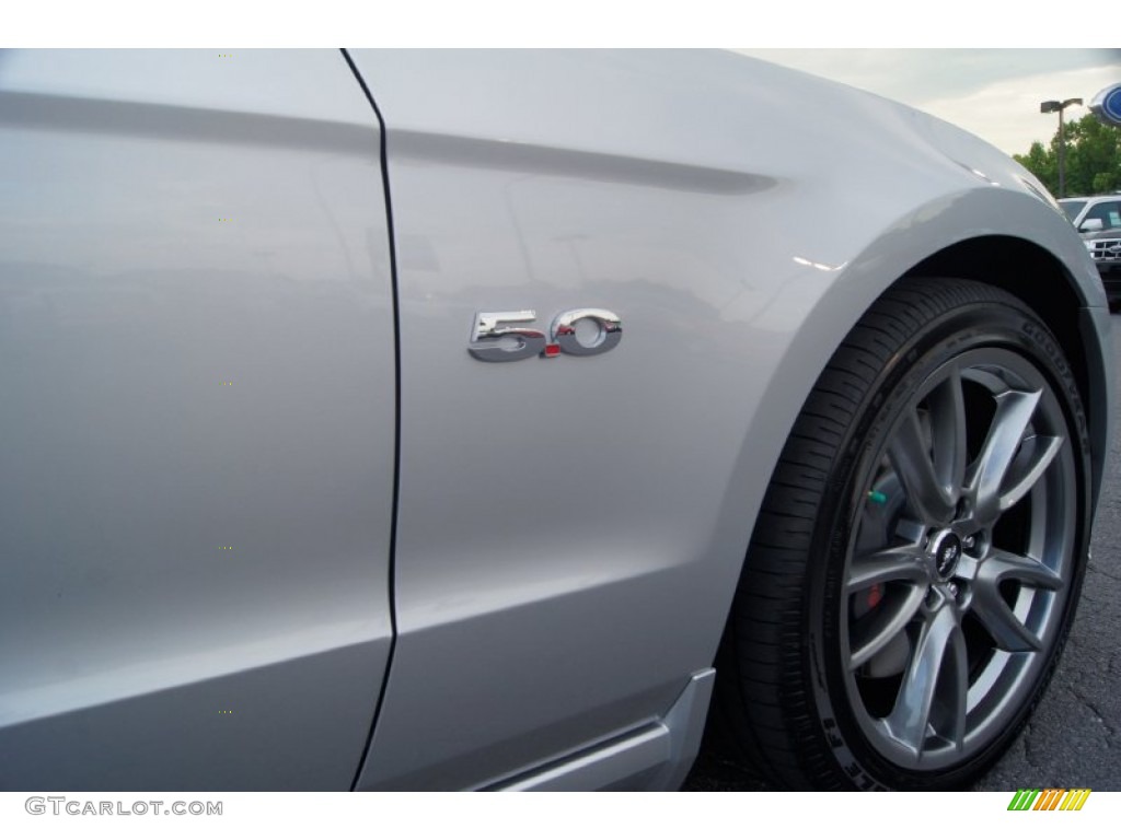 2013 Mustang GT Premium Convertible - Ingot Silver Metallic / Charcoal Black/Cashmere Accent photo #17