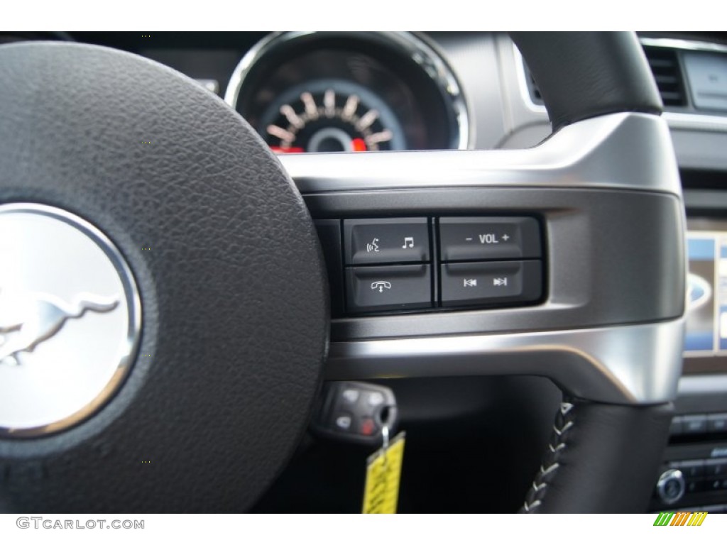 2013 Mustang GT Premium Convertible - Ingot Silver Metallic / Charcoal Black/Cashmere Accent photo #24