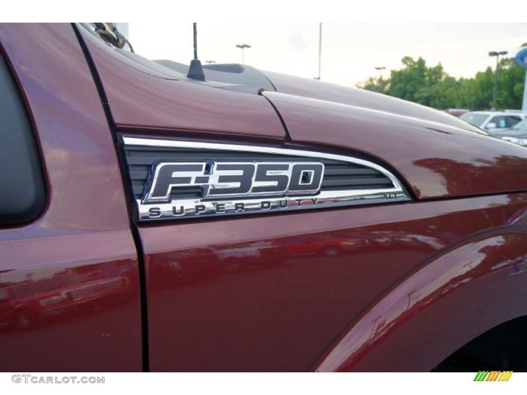 2012 F350 Super Duty XLT Crew Cab 4x4 - Autumn Red / Adobe photo #14