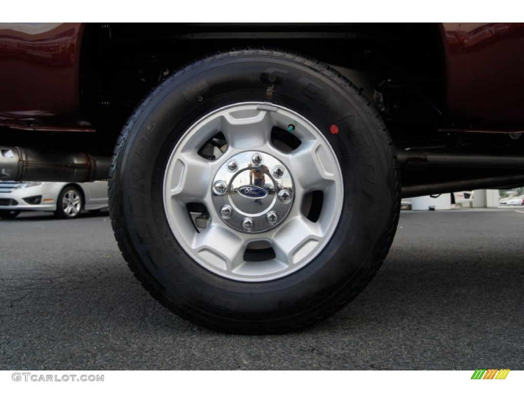 2012 F350 Super Duty XLT Crew Cab 4x4 - Autumn Red / Adobe photo #16