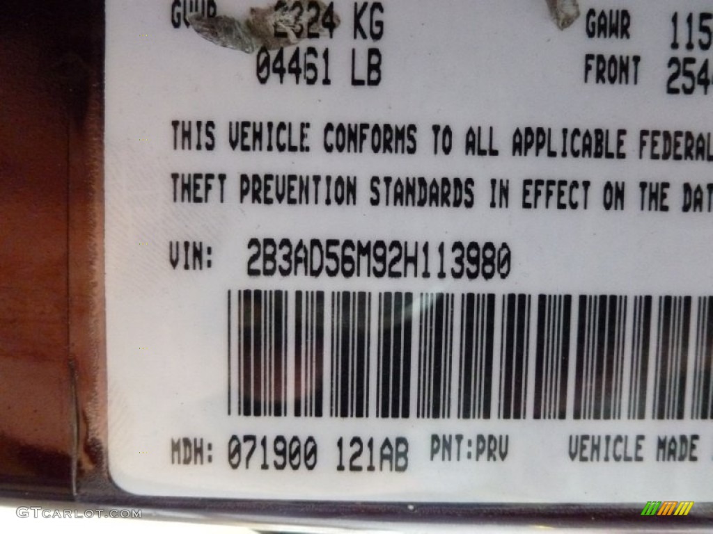 2002 Dodge Intrepid ES PRV Photo #66881381