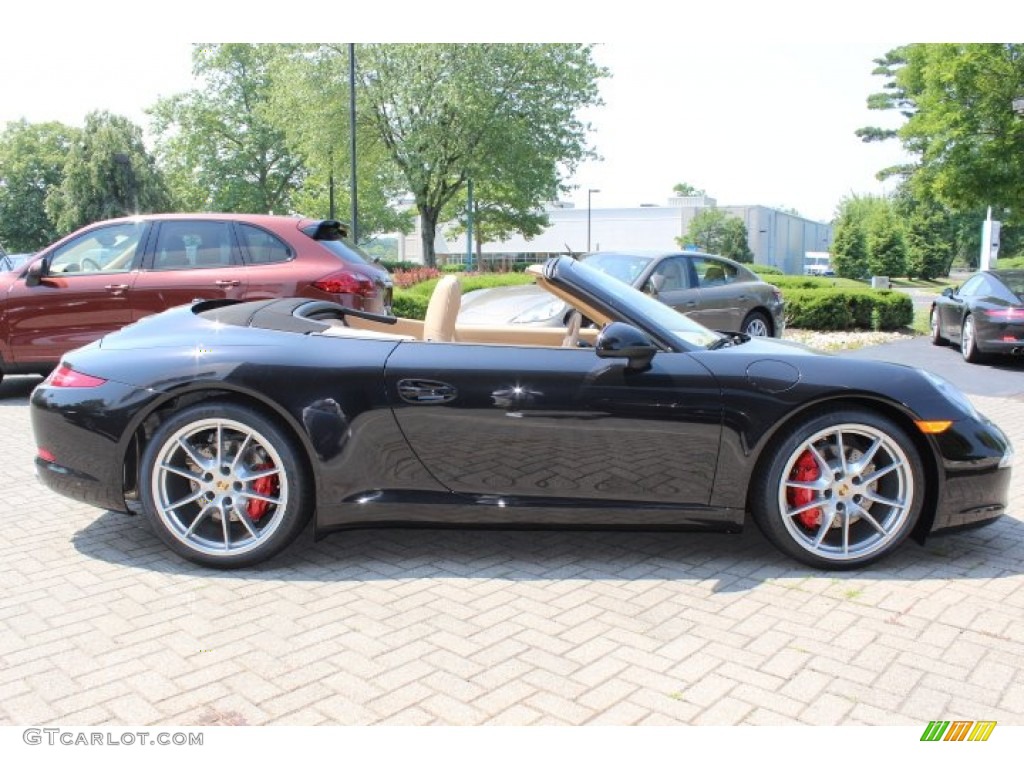 Basalt Black Metallic 2012 Porsche New 911 Carrera S Cabriolet Exterior Photo #66883166