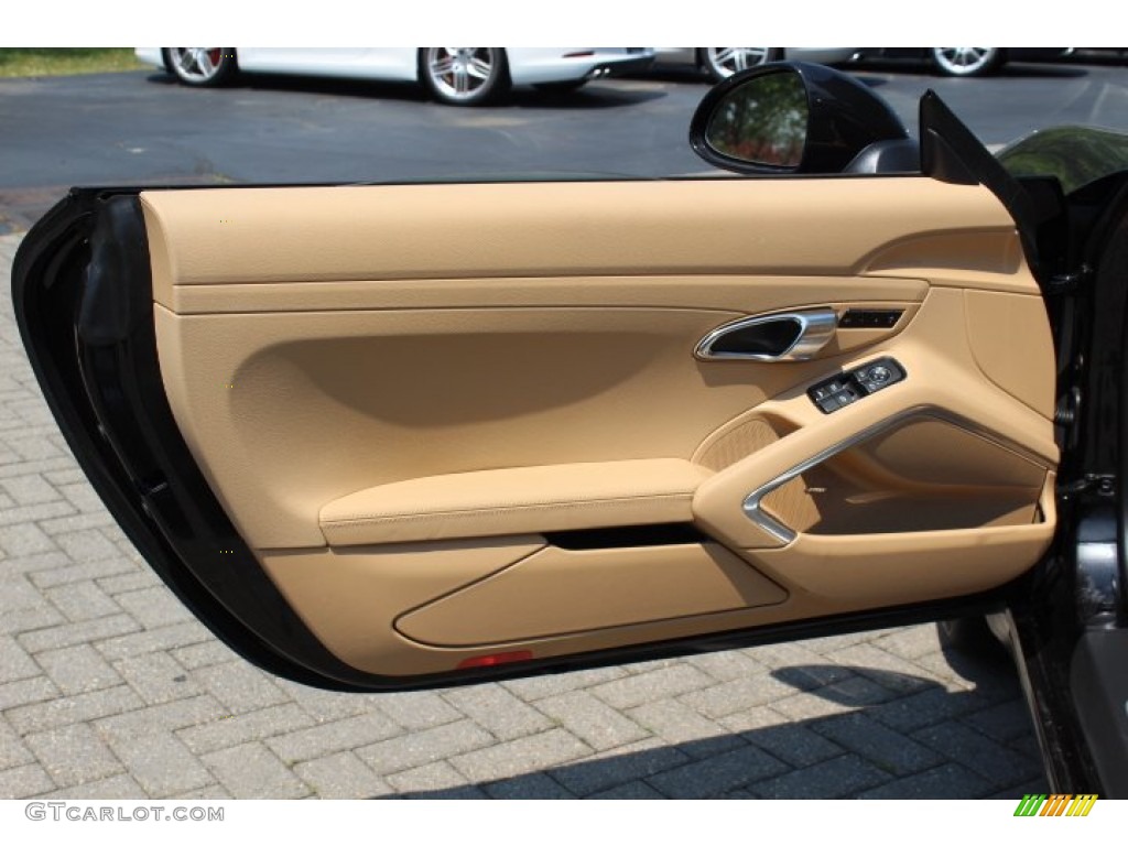 2012 Porsche New 911 Carrera S Cabriolet Luxor Beige Door Panel Photo #66883213