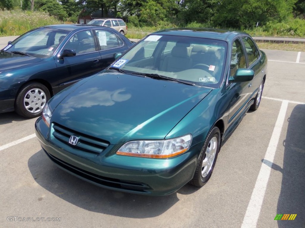 2002 Accord EX Sedan - Noble Green Pearl / Ivory photo #2