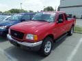 2003 Bright Red Ford Ranger XLT SuperCab 4x4  photo #2