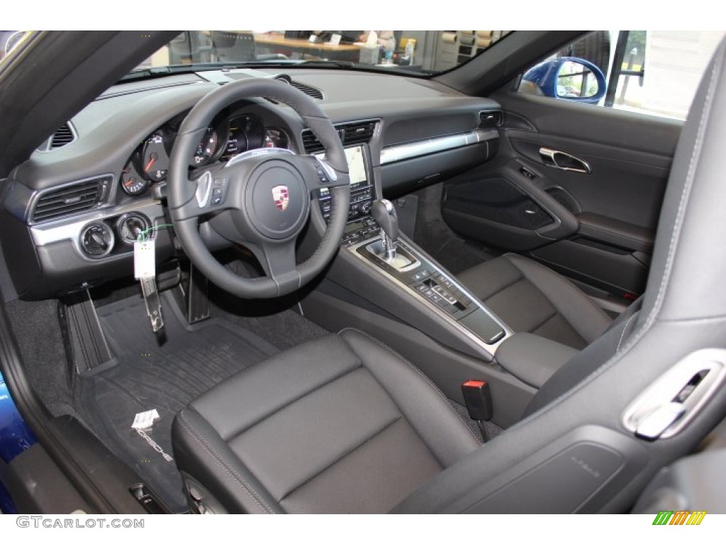Black Interior 2012 Porsche New 911 Carrera Cabriolet Photo #66883498