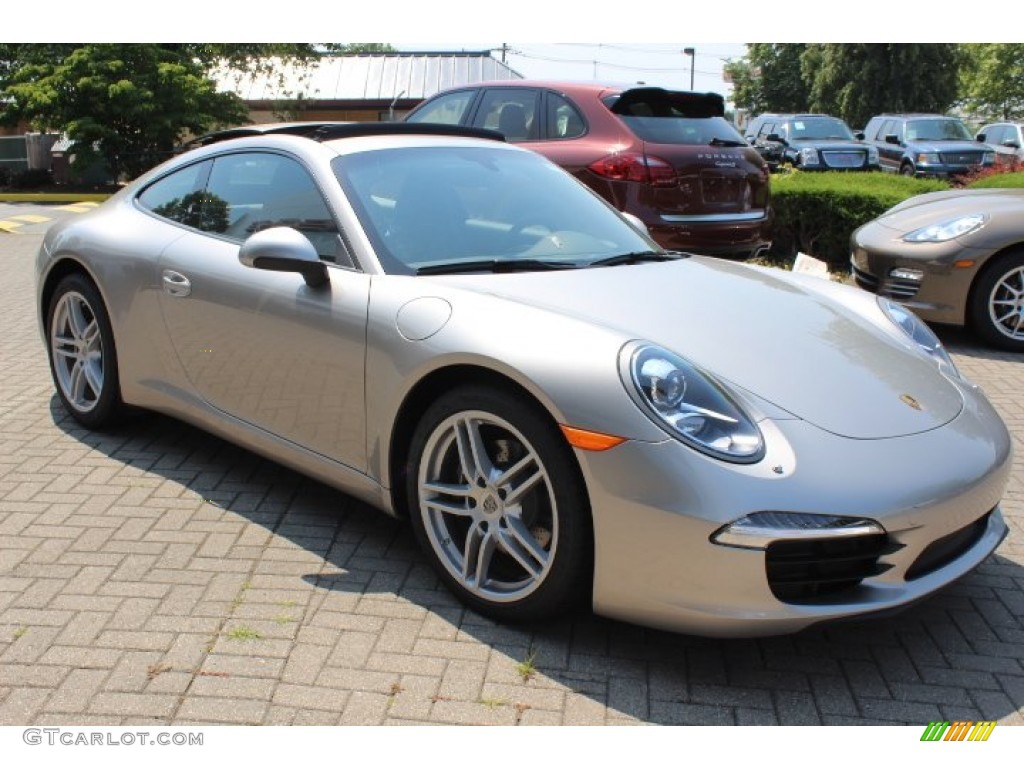 Platinum Silver Metallic 2012 Porsche New 911 Carrera Coupe Exterior Photo #66883744
