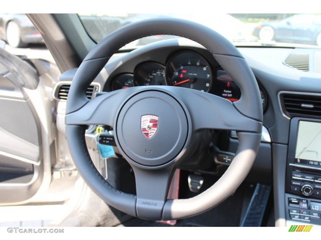 2012 Porsche New 911 Carrera Coupe Black Steering Wheel Photo #66883873