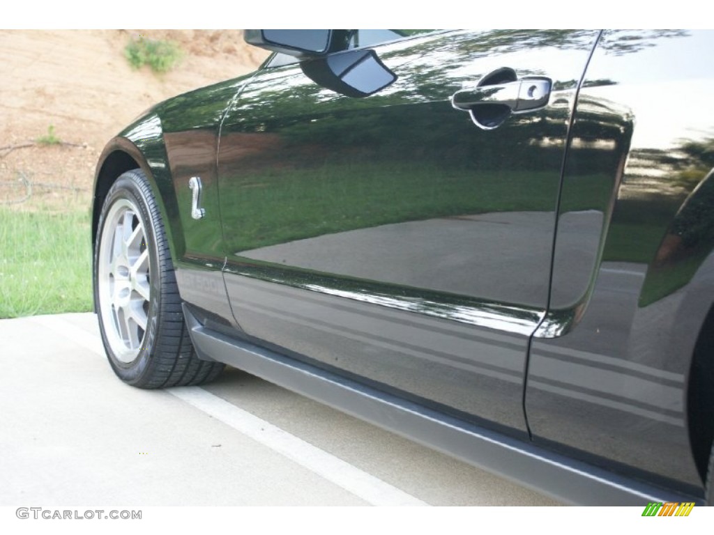 2008 Mustang Shelby GT500 Coupe - Black / Black photo #7