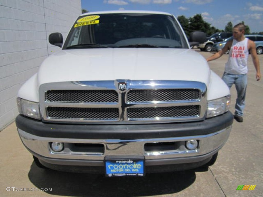 1999 Ram 2500 SLT Extended Cab 4x4 - Bright White / Mist Gray photo #9