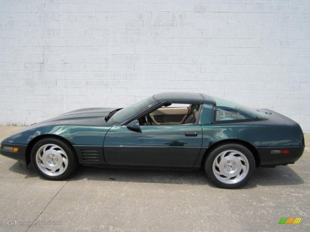 Polo Green Metallic 1993 Chevrolet Corvette Coupe Exterior Photo #66887206