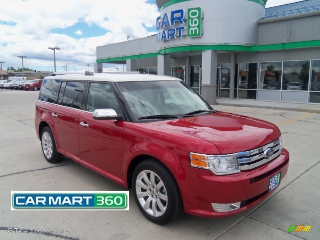 2010 Flex Limited AWD - Red Candy Metallic / Charcoal Black photo #1