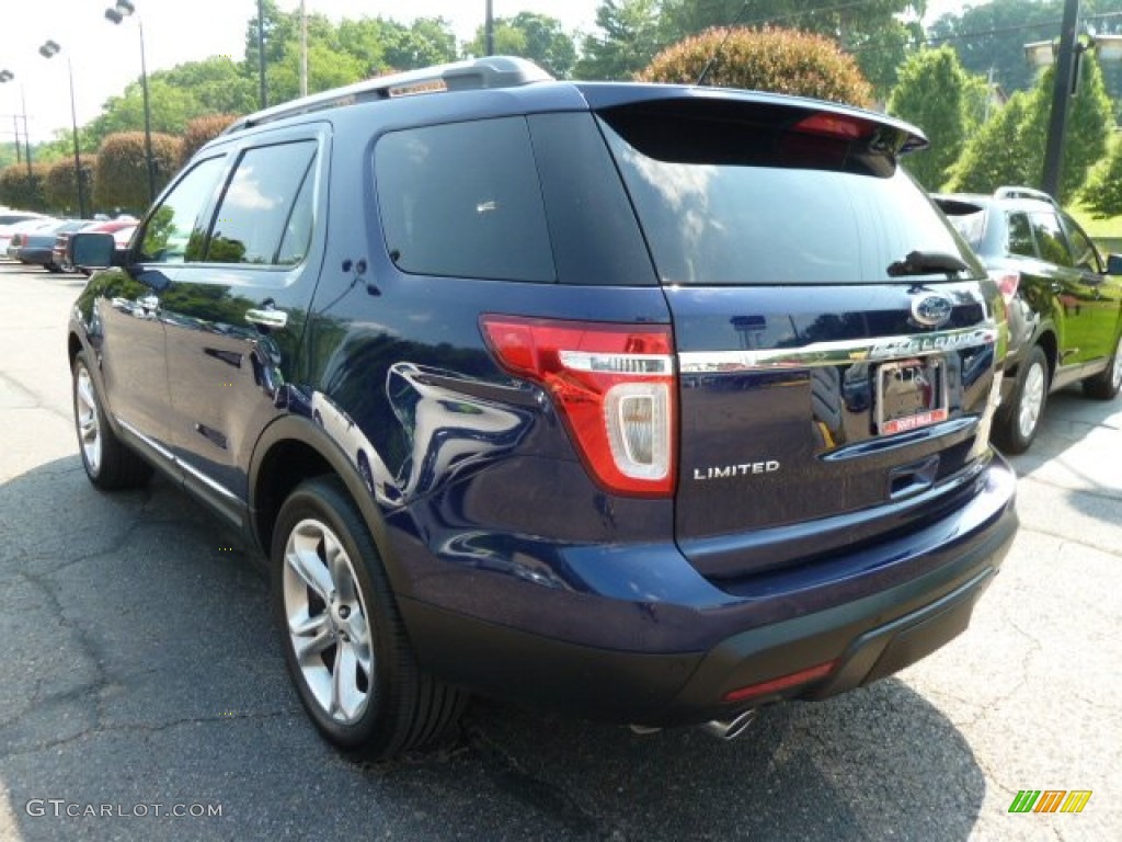 2011 Explorer Limited 4WD - Kona Blue Metallic / Charcoal Black photo #2