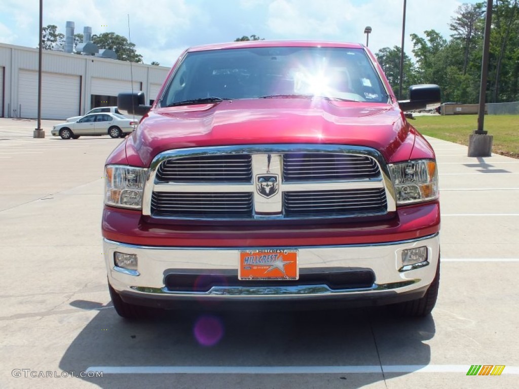 2010 Ram 1500 Lone Star Crew Cab - Inferno Red Crystal Pearl / Dark Slate/Medium Graystone photo #10