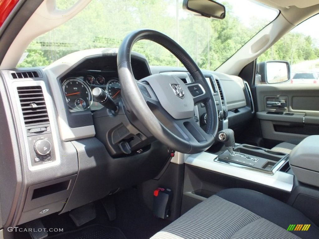 2010 Ram 1500 Lone Star Crew Cab - Inferno Red Crystal Pearl / Dark Slate/Medium Graystone photo #29