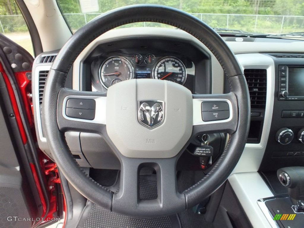 2010 Ram 1500 Lone Star Crew Cab - Inferno Red Crystal Pearl / Dark Slate/Medium Graystone photo #31