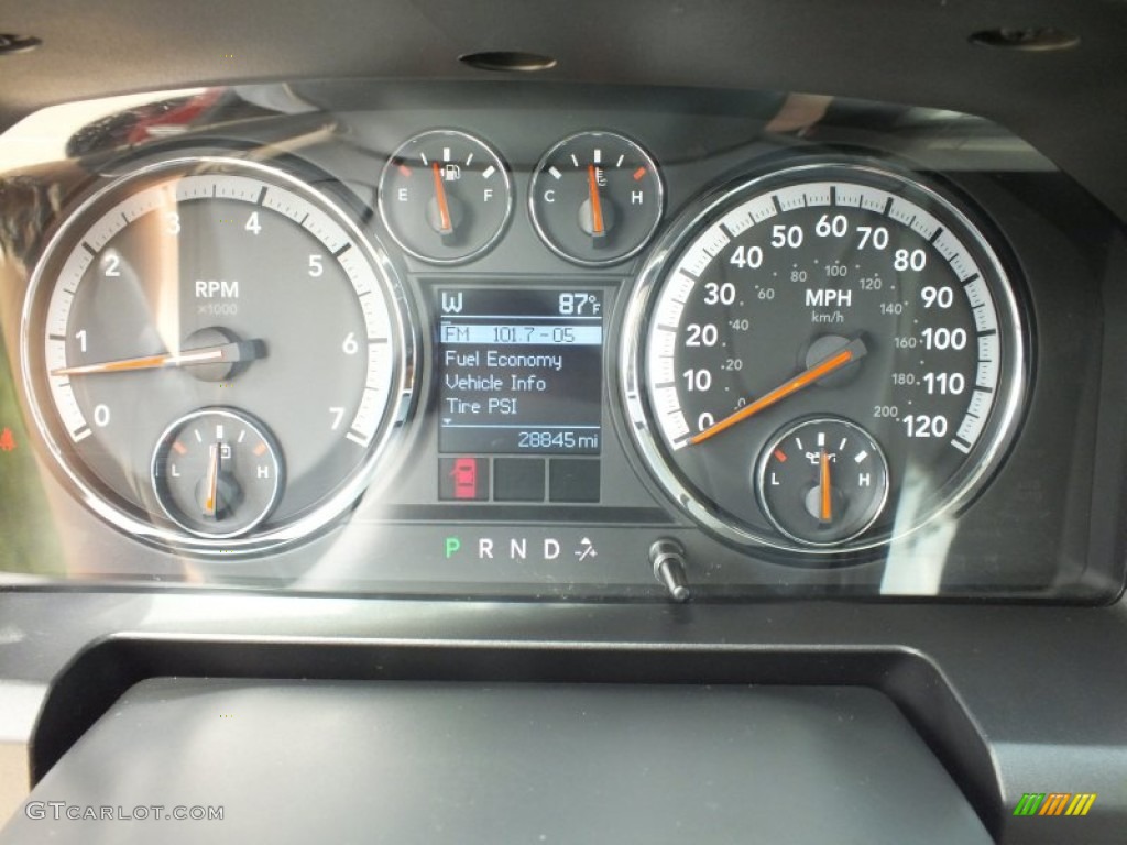 2010 Ram 1500 Lone Star Crew Cab - Inferno Red Crystal Pearl / Dark Slate/Medium Graystone photo #35