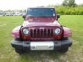 2009 Red Rock Crystal Pearl Jeep Wrangler Unlimited Sahara 4x4  photo #2