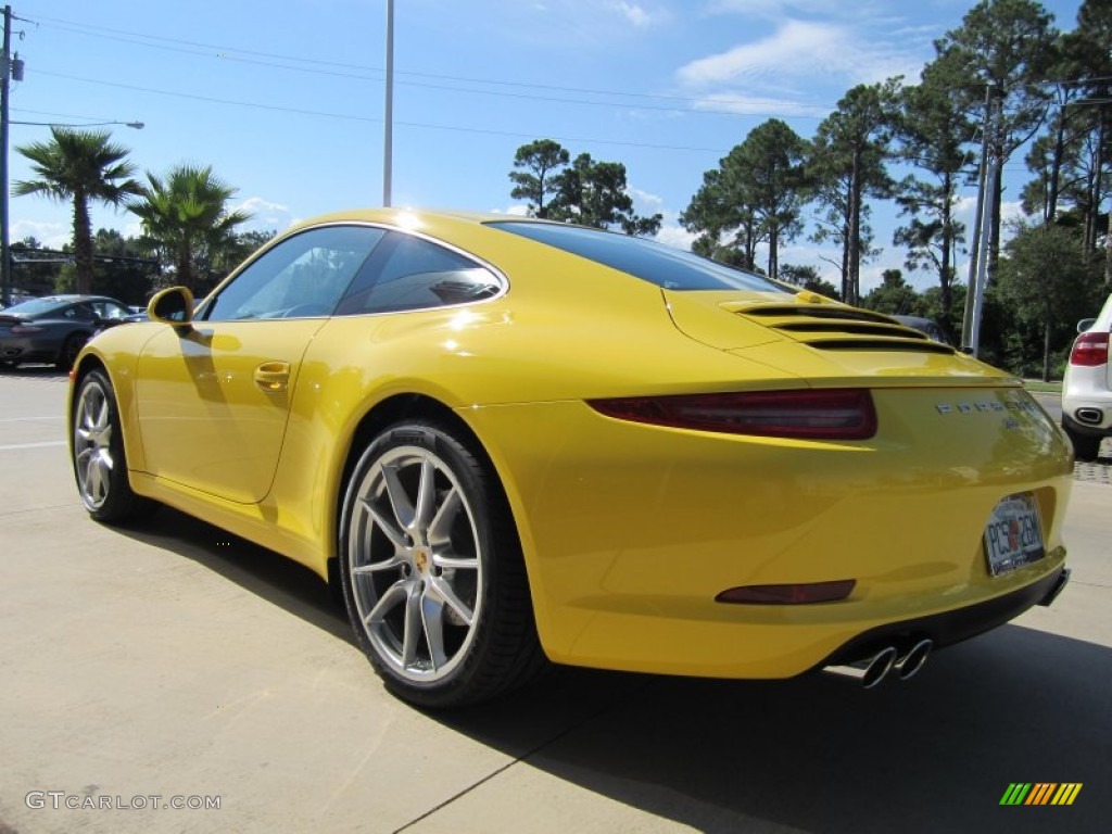 2012 New 911 Carrera Coupe - Racing Yellow / Black photo #3