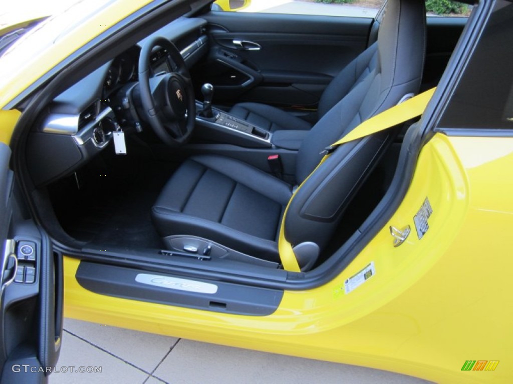 Black Interior 2012 Porsche New 911 Carrera Coupe Photo #66891604