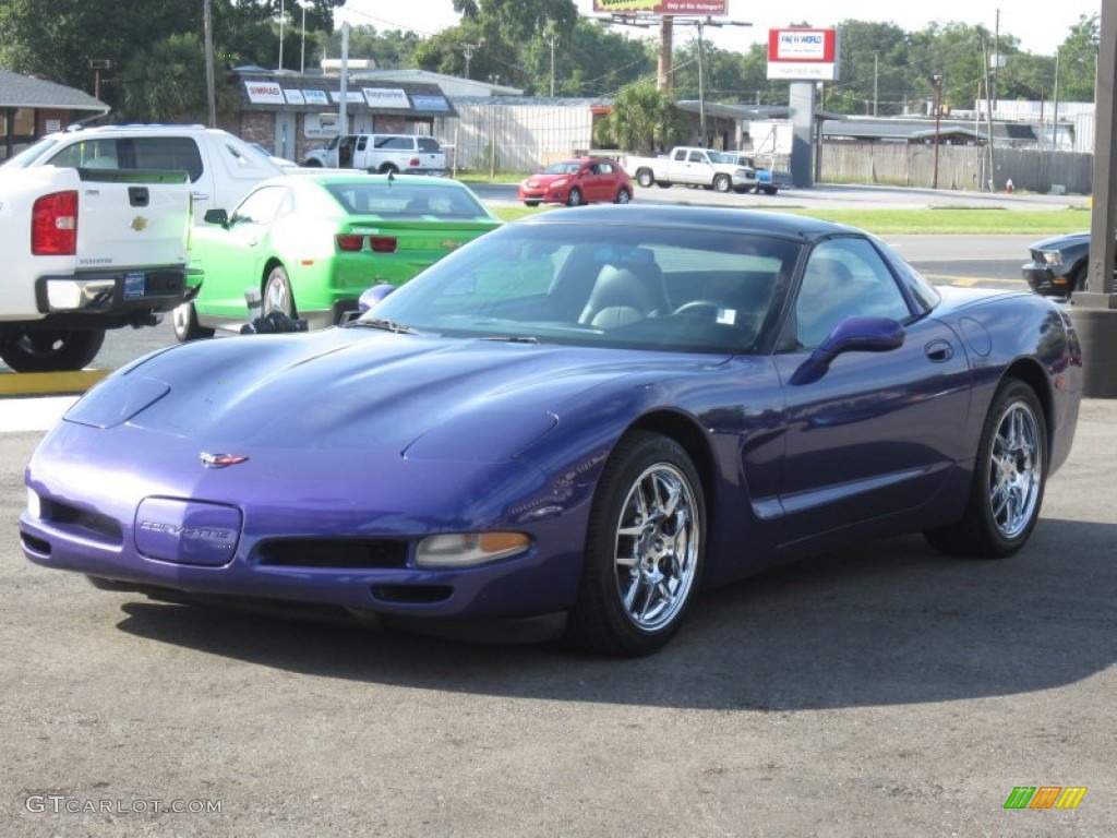 1997 Corvette Coupe - Radar Blue Metallic / Black photo #2